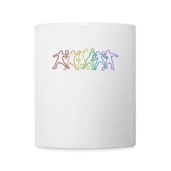 Dodgeball LGBT Rainbow Team Game Prisonball - Mug - white - Front