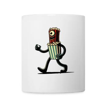 Scary popcorn for scary movies Halloween - Mug - white - Front
