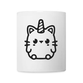 Kleines Einhorn Linienkunst - Tasse - Weiß - Vorne