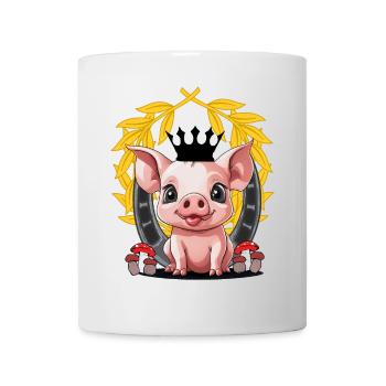 Pig Lucky Charm Piglet Pigs - Mug - white - Front