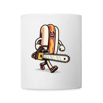 Psycho Hotdog Delicious Halloween Design - Mug - white - Front