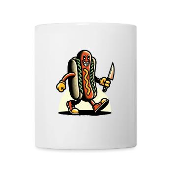 Psycho Hotdog for scary movies Delicious Halloween - Mug - white - Front