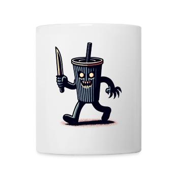 Scary Psycho Drinking Cup Drinks - Mug - white - Front