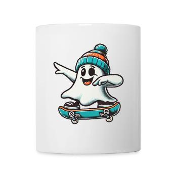 Skateboaring Dabbing Ghost Skateboard Dab - Mug - white - Front