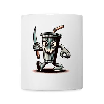 Scary Psycho Drinking Cup Drinks - Mug - white - Front
