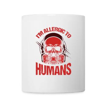 Je suis allergique aux humains - Mug blanc - blanc - Devant