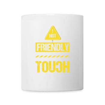 Pas amical, ne touche pas - Mug blanc - blanc - Devant