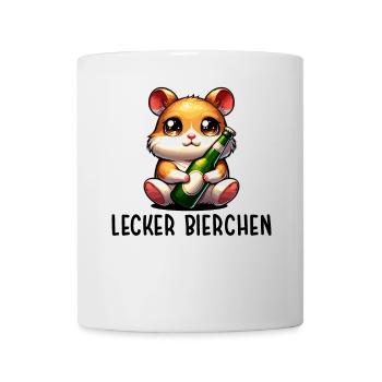 LECKER BIERCHEN Sad Hamster Meme - Tasse - Weiß - Vorne