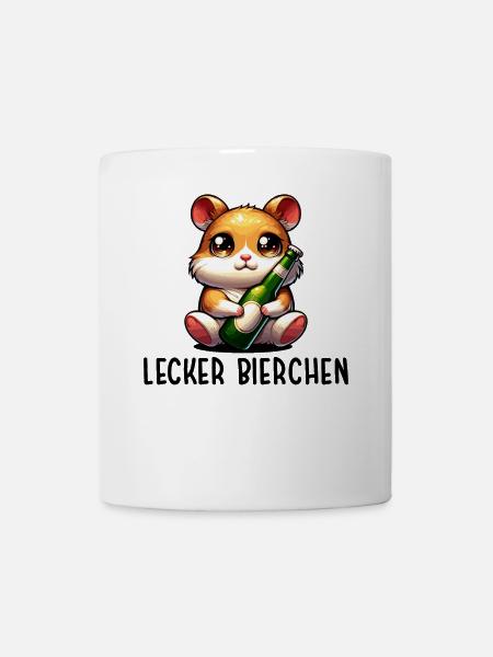 LECKER BIERCHEN Sad Hamster Meme - Tasse - Weiß