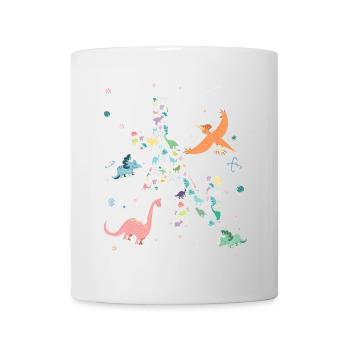 JAN - Beautiful boy name with dinosaur - Mug - white - Front