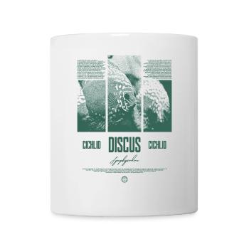 Diskusfisch Buntbarsch Aquarium Fischhalter - Tasse - Weiß - Vorne