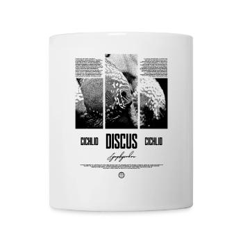 Diskusfisch Buntbarsch Aquarium Fischhalter - Tasse - Weiß - Vorne