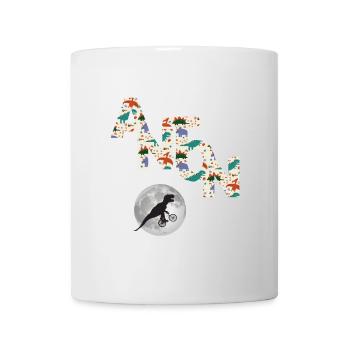 ANTON - Beau prénom de garçon avec dinosaure - Mug blanc - blanc - Devant