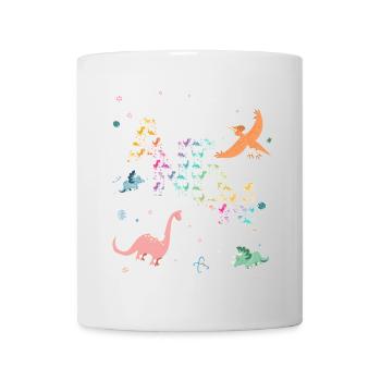 ANTON - Beau prénom de garçon avec dinosaure - Mug blanc - blanc - Devant