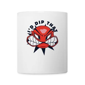 Ich würde den Völkerball von Prisonball Team Game Player eintauchen - Tasse - Weiß - Vorne