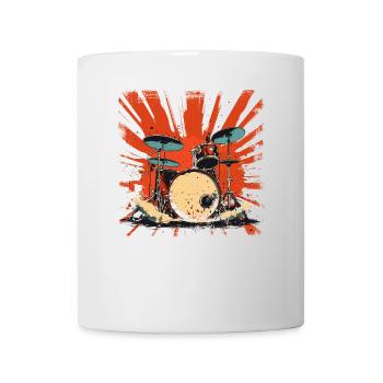 Batterie rétro graphique - Mug blanc - blanc - Devant