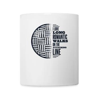 Love Long Romantic Walks On Attacking Line Team - Mug - white - Front