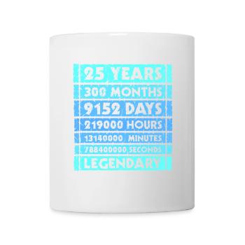 25 Years Legendary - Anniversary, Anniversary, Company - Mug - white - Front