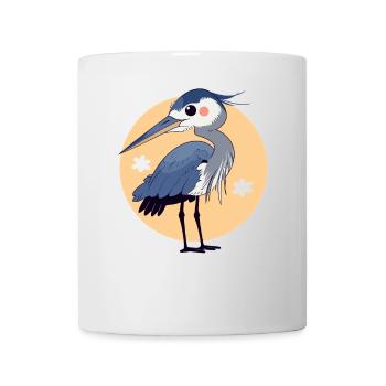 Héron Reiher - Mug blanc - blanc - Devant