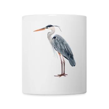 Héron Reiher - Mug blanc - blanc - Devant