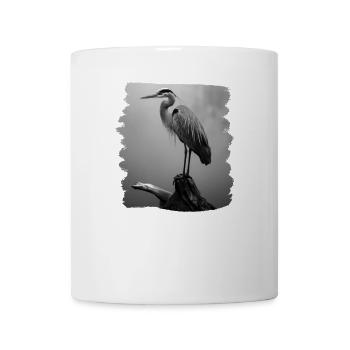 Héron Reiher - Mug blanc - blanc - Devant