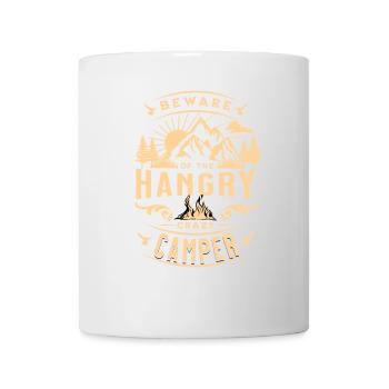 Beware of the hungry camper - Mug - white - Front