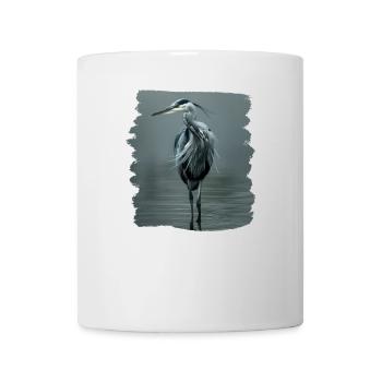 Héron Reiher - Mug blanc - blanc - Devant