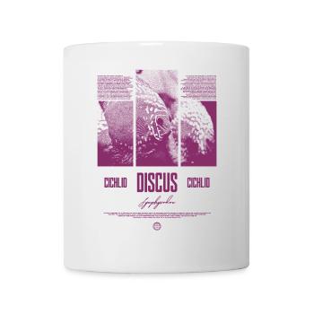 Diskusfisch Buntbarsch Aquarium Fischhalter - Tasse - Weiß - Vorne