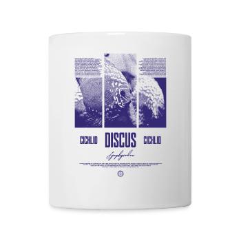 Diskusfisch Buntbarsch Aquarium Fischhalter - Tasse - Weiß - Vorne