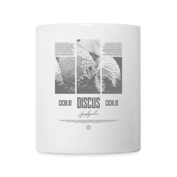 Diskusfisch Buntbarsch Aquarium Fischhalter - Tasse - Weiß - Vorne