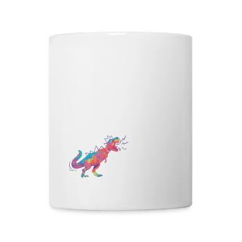 MILAN - Schöner Jungen Name mit Dinosaurier - Tasse - Weiß - Vorne