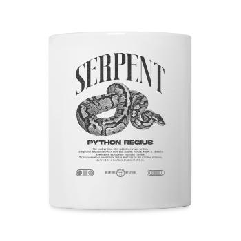 Ball Python Moderne Reptilienwärter Streetwear - Tasse - Weiß - Vorne