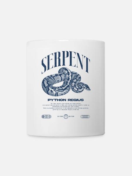 Ball Python Moderne Reptilienwärter Streetwear - Tasse - Weiß