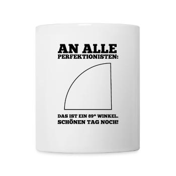 Perfectionist Nightmare - Fun 89° Angle - Mug - white - Front
