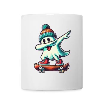 Skateboard Dab Ghost Funny Halloween Streetwear - Mug - white - Front