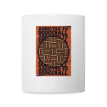 Addicted To Dodgeball Prisonball Jeu d’équipe - Mug blanc - blanc - Devant