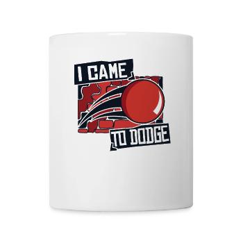 Ich bin zum Spiel Prisonball gekommen Teamplayer Völkerball - Tasse - Weiß - Vorne