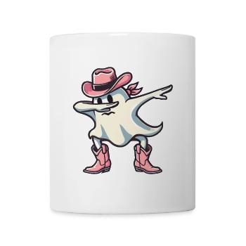 Cowboy Dabbing Ghost Ghoul Dab Halloween - Mug - white - Front