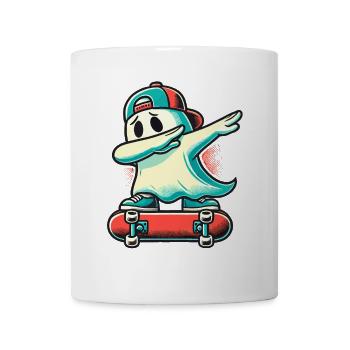 Skateboaring Dabbing Fantôme Drôle Halloween - Mug blanc - blanc - Devant