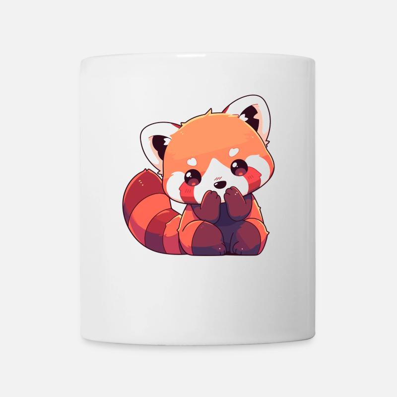 Panda roux Petits pandas Petit panda roux - Mug blanc - blanc