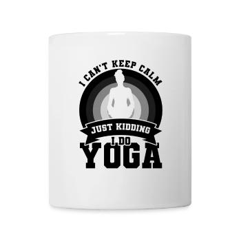 Je fais du yoga - Mug blanc - blanc - Devant