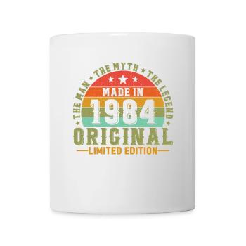 Vinatge 1984 Cadeau d’anniversaire - Mug blanc - blanc - Devant