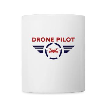 Drohne Drohnenpilot Drohnen Geschenk - Tasse - Weiß - Vorne