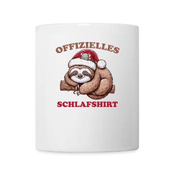 Official Sleep Shirt Christmas Sloth - Mug - white - Front