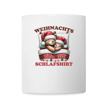 Chemise de nuit de Noël Ours de Noël - Mug blanc - blanc - Devant