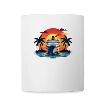 Chemise Croisière Famille Découvrez le - Mug blanc - blanc - Devant