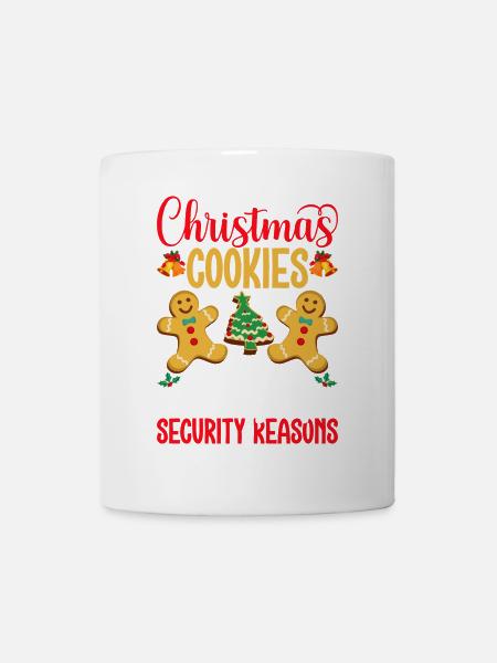 Weihnachtskekse Qualitätskontrolle: Ich Esse Ich - Tasse - Weiß