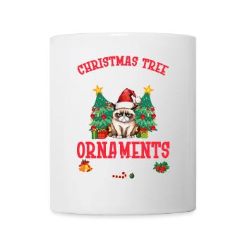 Weihnachtsbaum, Oh Weihnachtsbaum, Deine Ornamente - Tasse - Weiß - Vorne