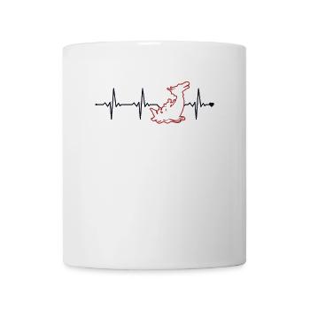 Dragon Boat Heartbeat Paddler Batteur Équipe Lover - Mug blanc - blanc - Devant