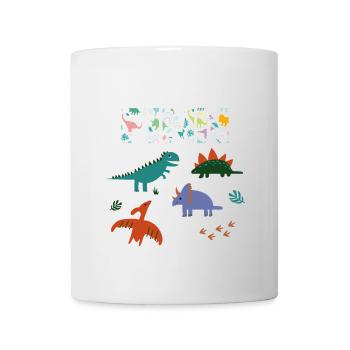FINN - Schöner Jungen Name mit Dinosaurier - Tasse - Weiß - Vorne